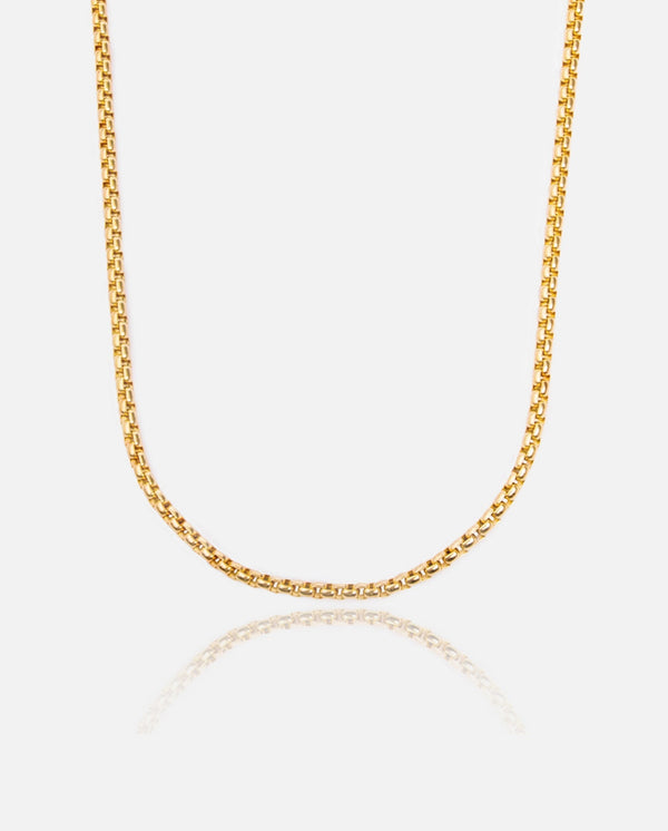 3mm Rolo Link Chain - Gold