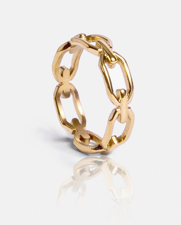 Link Ring - White Gold