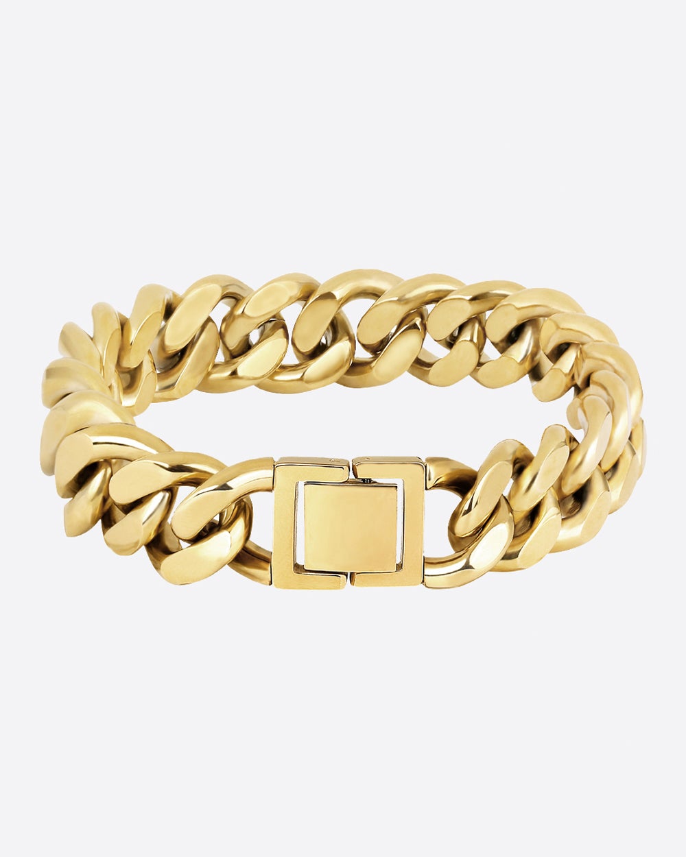 Thick Gold Cuban Chain Bracelet 12mm Gold Chain Link -  Hong Kong