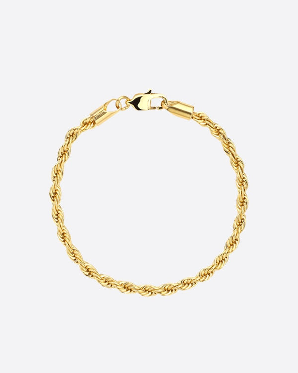 3MM Rope Bracelet - Gold