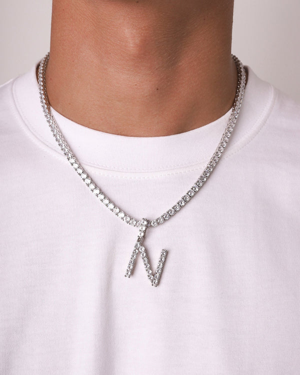LETTER PIECE - WHITE GOLD