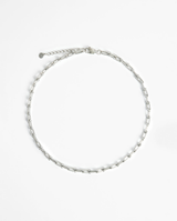 Industrial Link Chain - White Gold