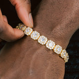 VVS 12MM clustered Bracelet - Gold