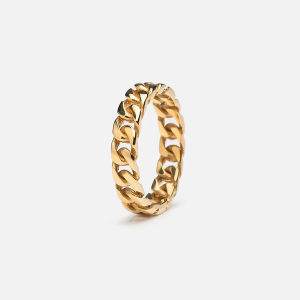 Cuban Link ring - Gold
