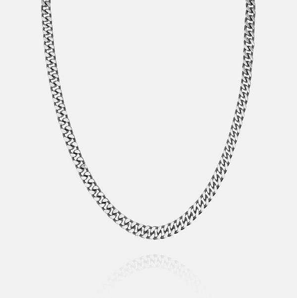 12MM Cuban Chain - White Gold