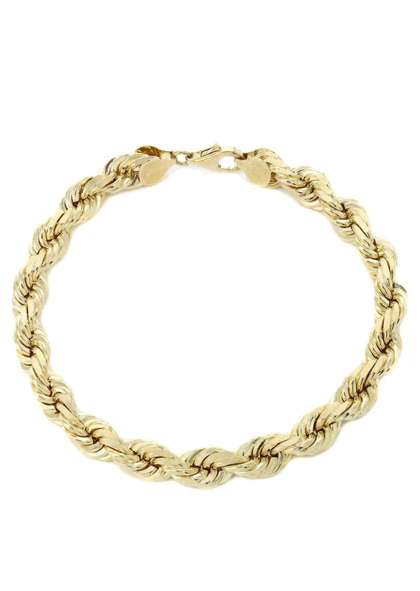 Rope Bracelet 3mm - Solid Gold