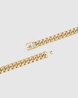 12mm Miami Cuban Chain + Bracelet Bundle - Gold
