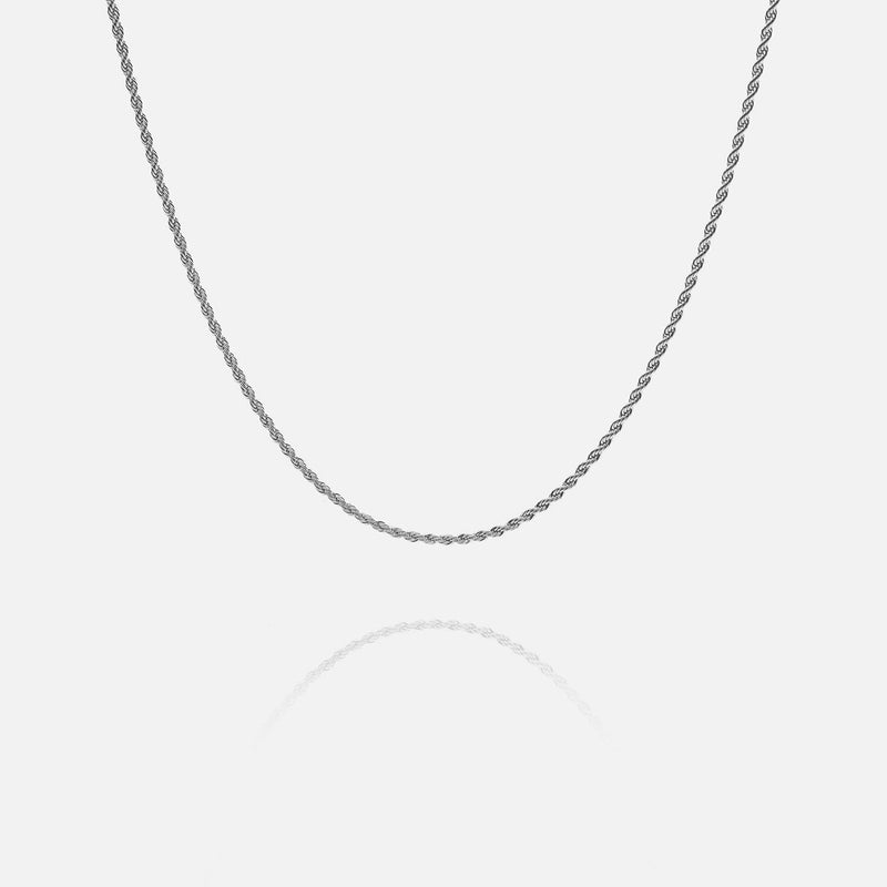 2.5MM Rope Chain - White Gold