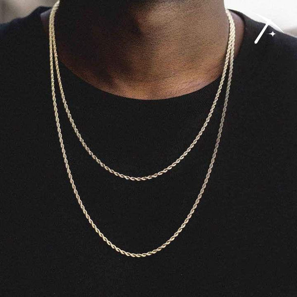 3mm Rope Chain Bundle - Gold