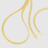 5mm Thick Herringbone Chain Set - Gold