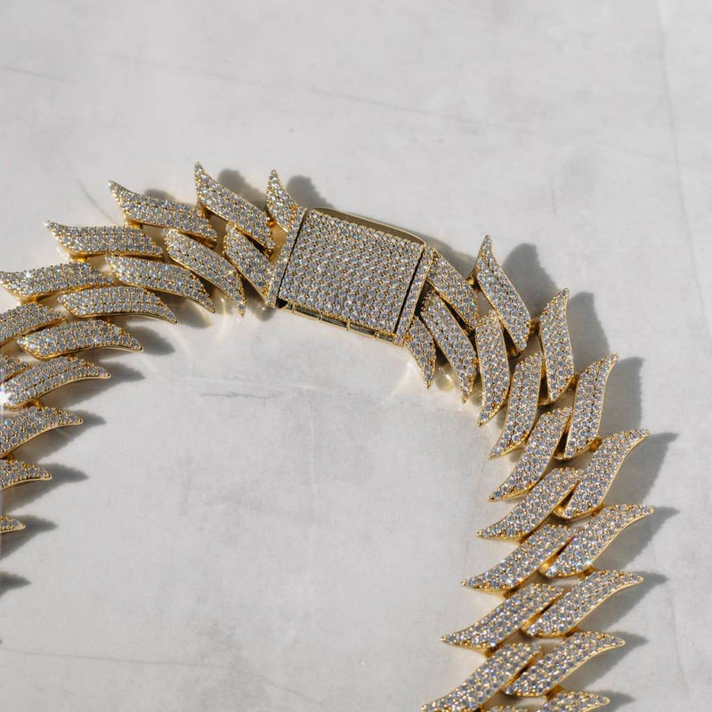 30mm Spiked Cuban Chain - Gold – Zotic