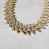 30mm Spiked Cuban Chain - Gold
