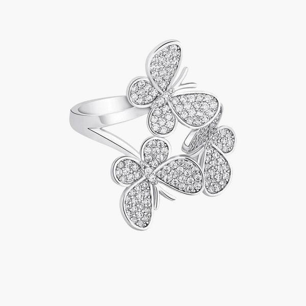 BUTTERFLY RING - WHITE GOLD