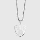 Brooklyn Nets Pendant - White Gold