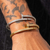 Iced Nail Bracelet - Gold