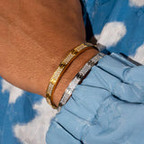 Iced Band Bracelet - Gold