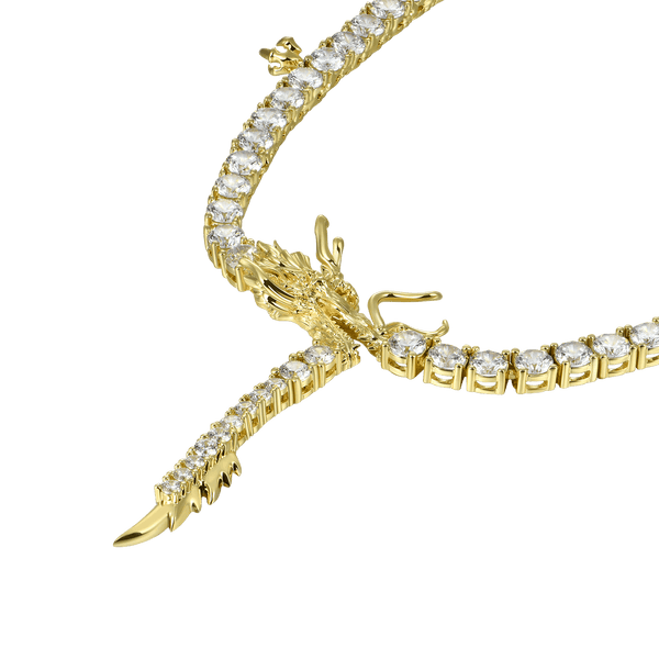 Dragon Eater Tennis Chain - Gold