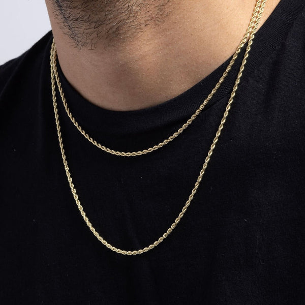 3mm Rope Chain Bundle - Gold