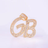 Iced Out Baguette Letters- Gold