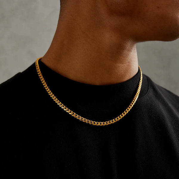 5mm Cuban Chain - Solid Gold