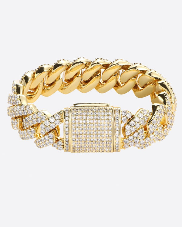 CUBAN MIAMI PRONG 18MM Bracelet - Gold