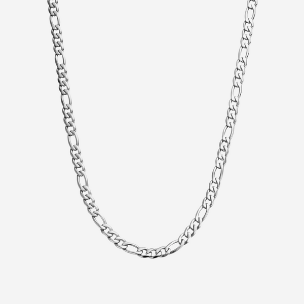 FIGARO CHAIN 5MM - White Gold