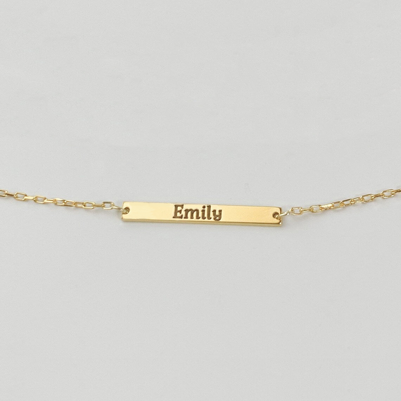 Bar necklace - Gold