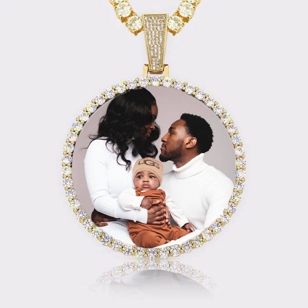 VVS1 Custom Photo Pendant- Gold