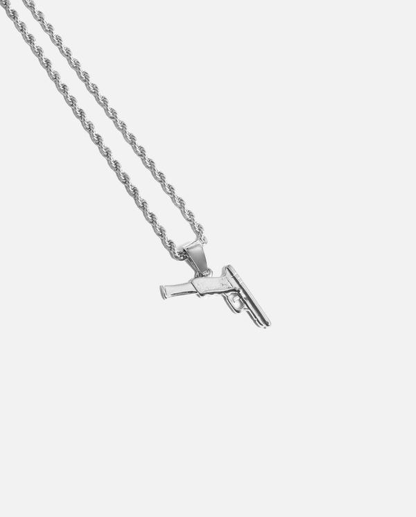 Glock Pendant - White Gold