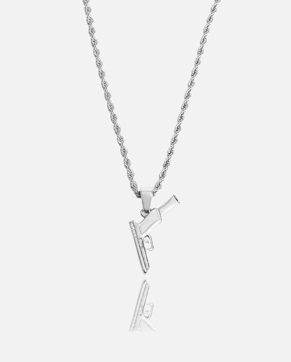 Glock Pendant - White Gold