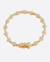 Comb tennis Bracelet - Gold