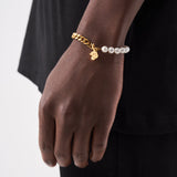 Pearl Cuban Bracelet - Gold