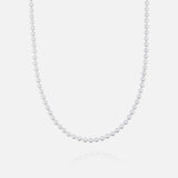 Pearl Necklace - White Gold