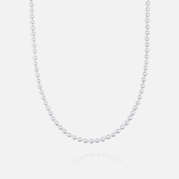 Pearl Necklace - White Gold