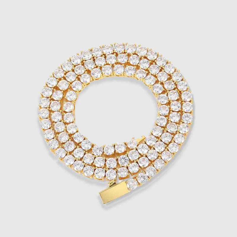 TENNIS CHAIN 3MM - Gold – Zotic