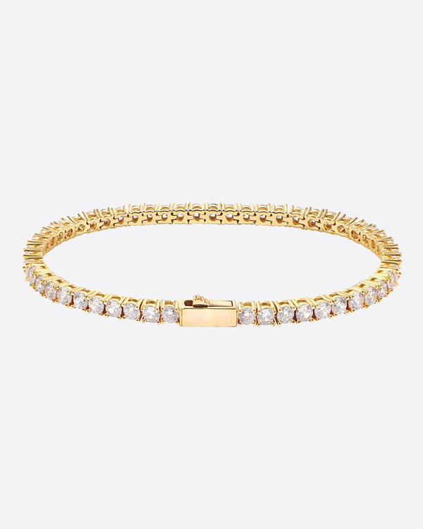 3MM VVS tennis bracelet - Gold