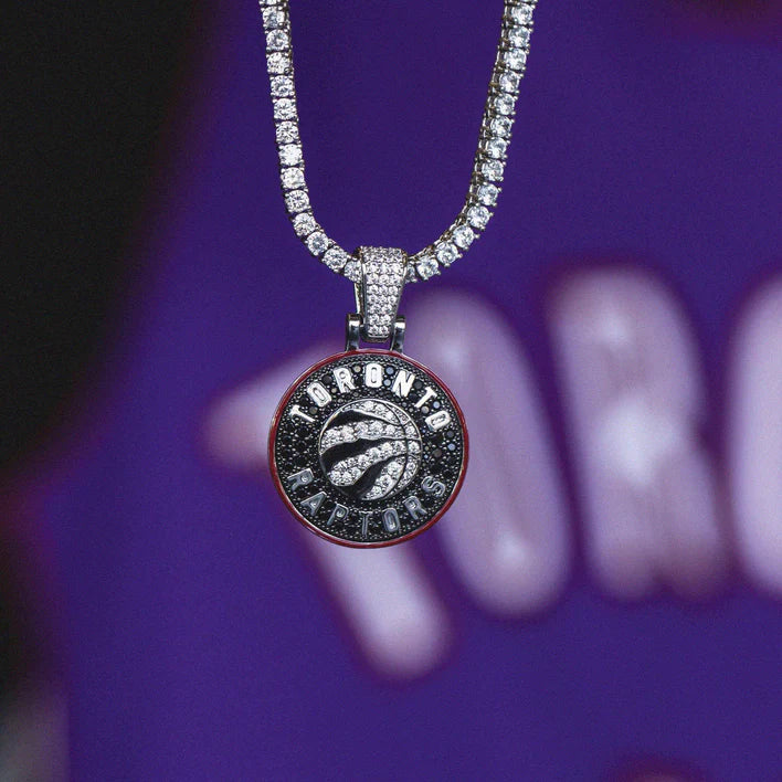 Toronto Raptors Pendant, 14K White - The GLD Shop